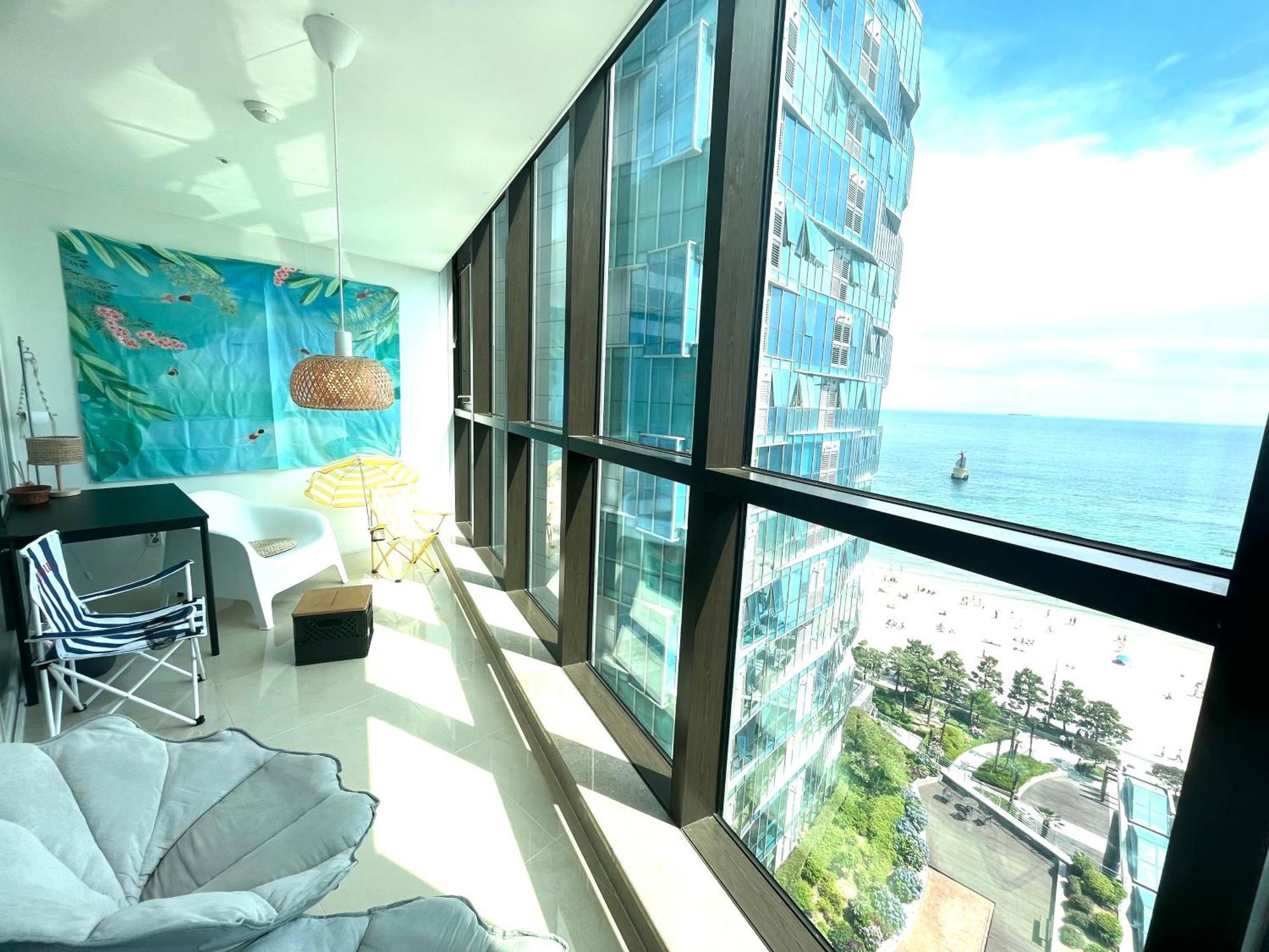 Апартаменты Haeundae Luxury House Пусан Экстерьер фото